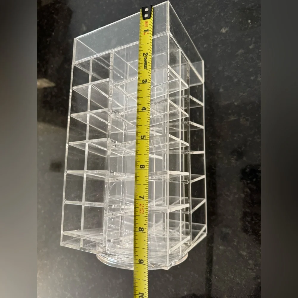 Clear Acrylic Lipstick/chapstick/makeup Rotating Organizer
